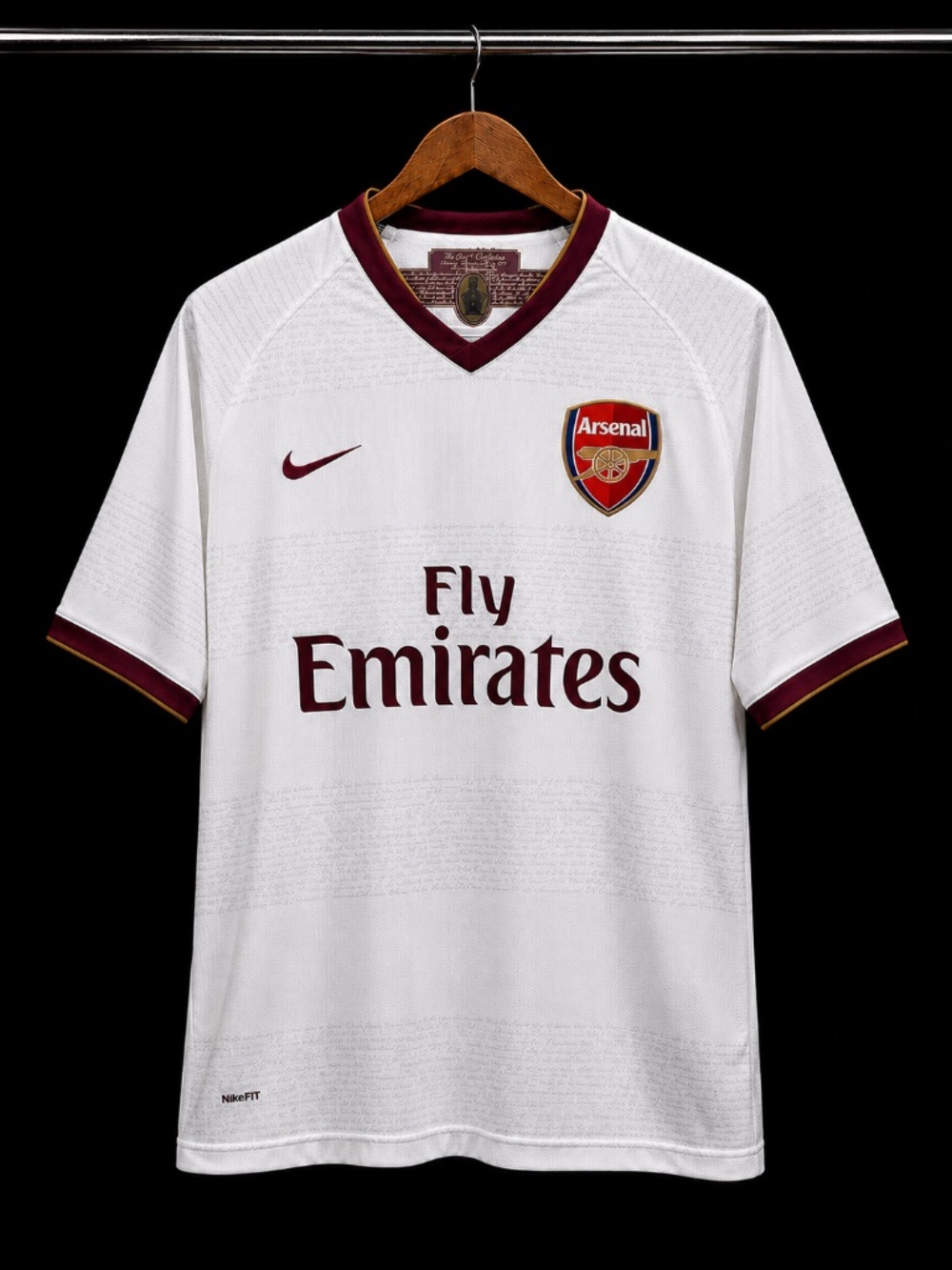 Arsenal 2007/08 Away Shirt – Nike – Men's Medium – Fly Emirates